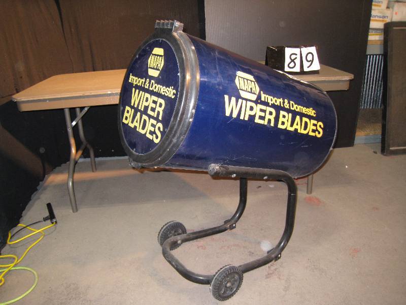 lot 89 image: NAPA wiper blade display