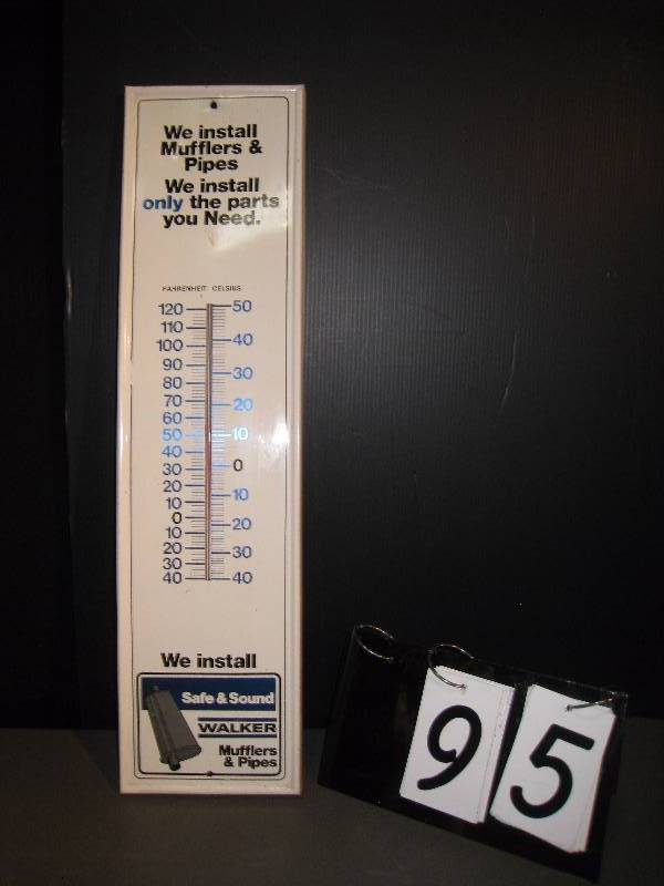lot 95 image: Walker Mufflers tin thermometer