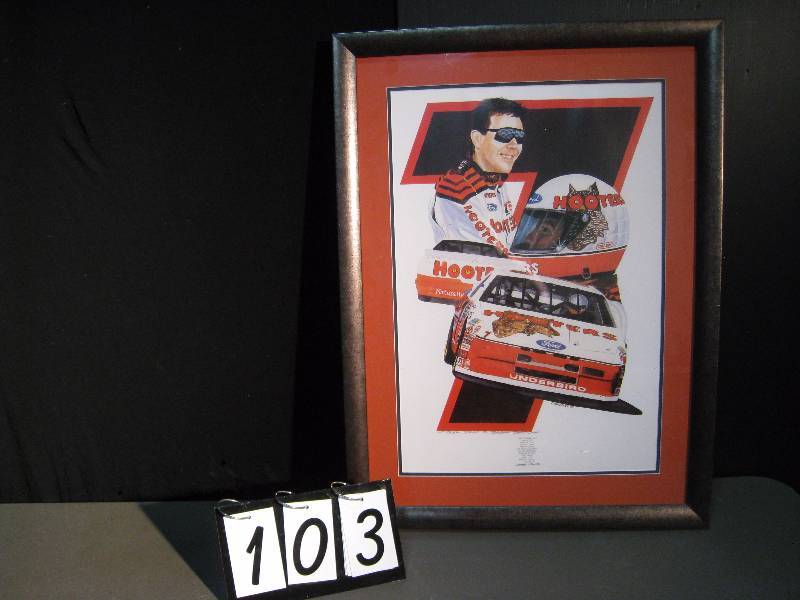 lot 103 image: Hooters Nascar signed print Dare to Dream 22500