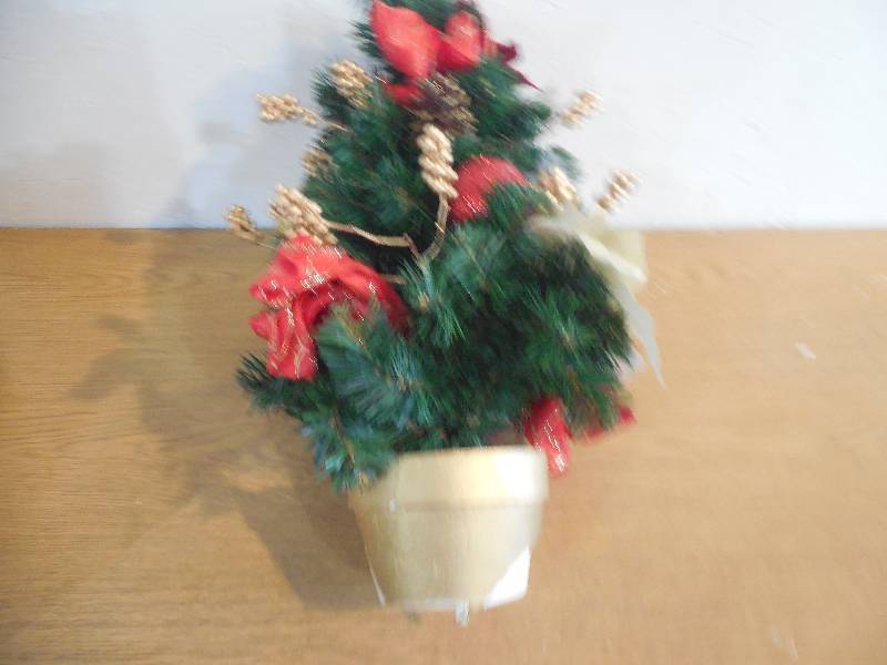 Home Accents Holiday 24 in. Unlit Artificial Red Poinsettia Tree