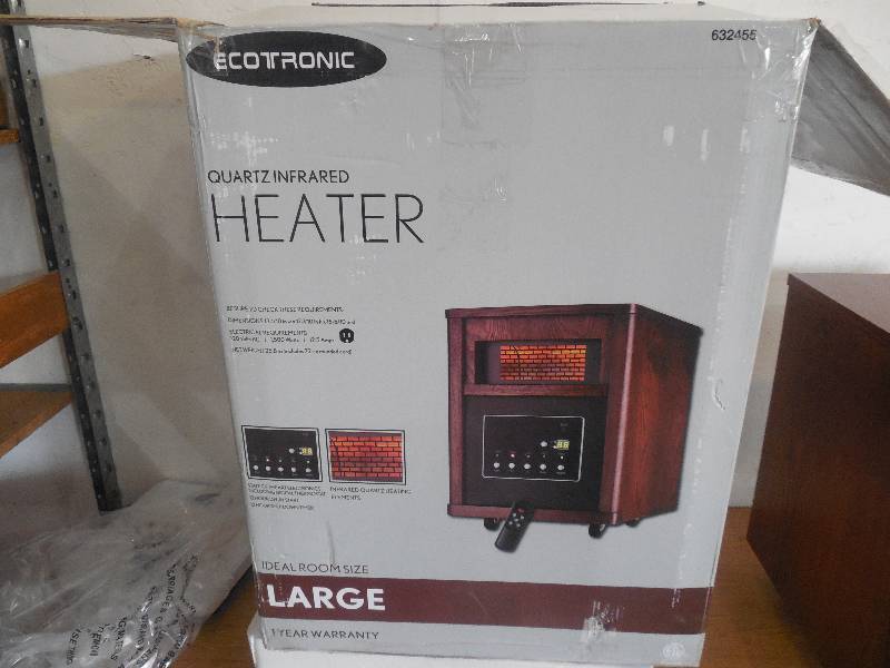 Ecotronic 1500-Watt 6-Element Infrared Electric Portable Heater with Remote Control