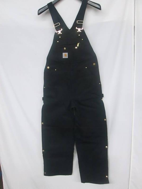 lot 11 image: Carhartt Mens Quilt Zip-to-Thigh Bib Overall - Dark Navy