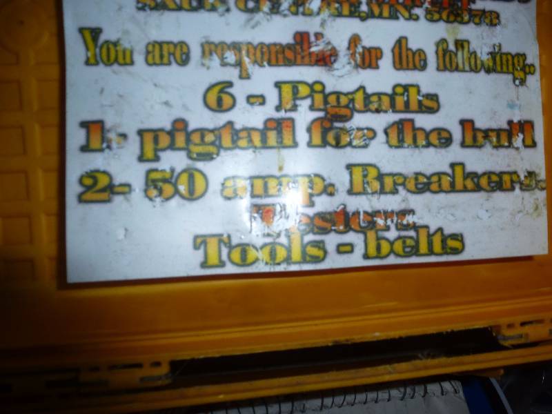 Yellow tool box of Electrical Pig Tails