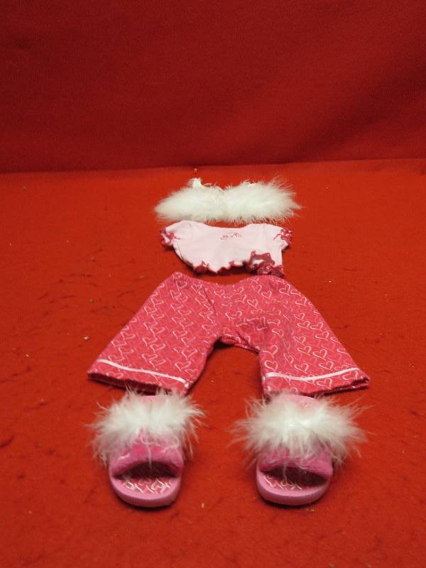 lot 22 image: American Girl Heart Pattern Outfit