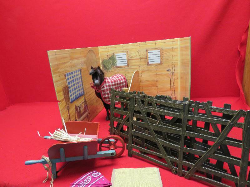 lot 55 image: American Girl Stable Set