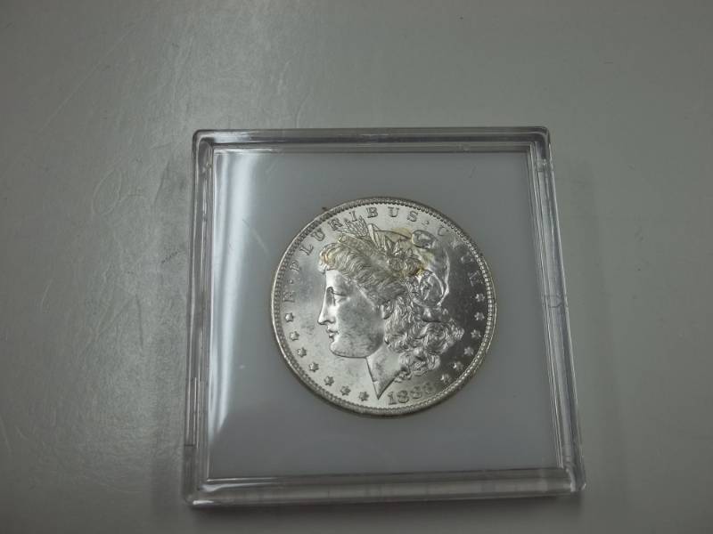 lot 19 image: 1883 Morgan Silver Dollar 90% Silver in case