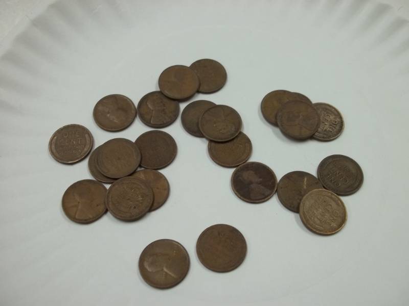 lot 29 image: 24 1918 P Pennies