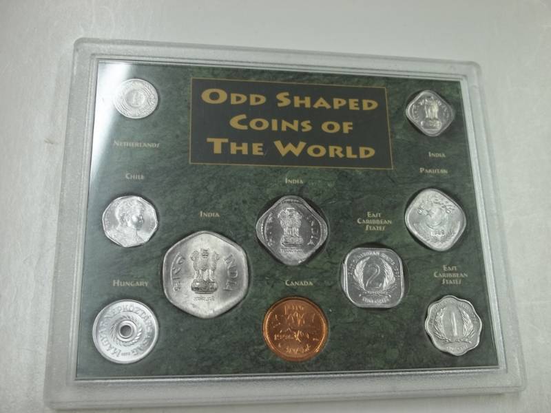 lot 35 image: Odd Shaped Coins of The World