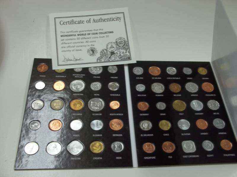 lot 38 image: Wonderful World of Coin Collecting 50 coins