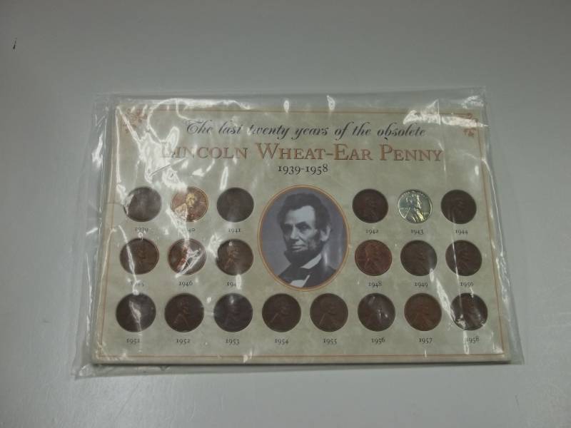 lot 43 image: The Last 20 Years of the Obsolete Lincoln Wheat Ear Penny 1939-1958