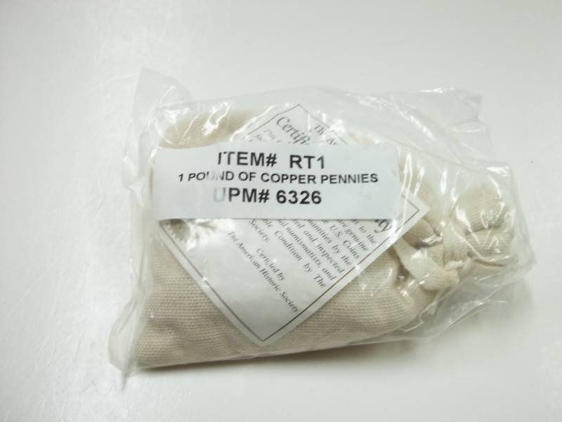 lot 45 image: 1 Pound of Copper Pennies