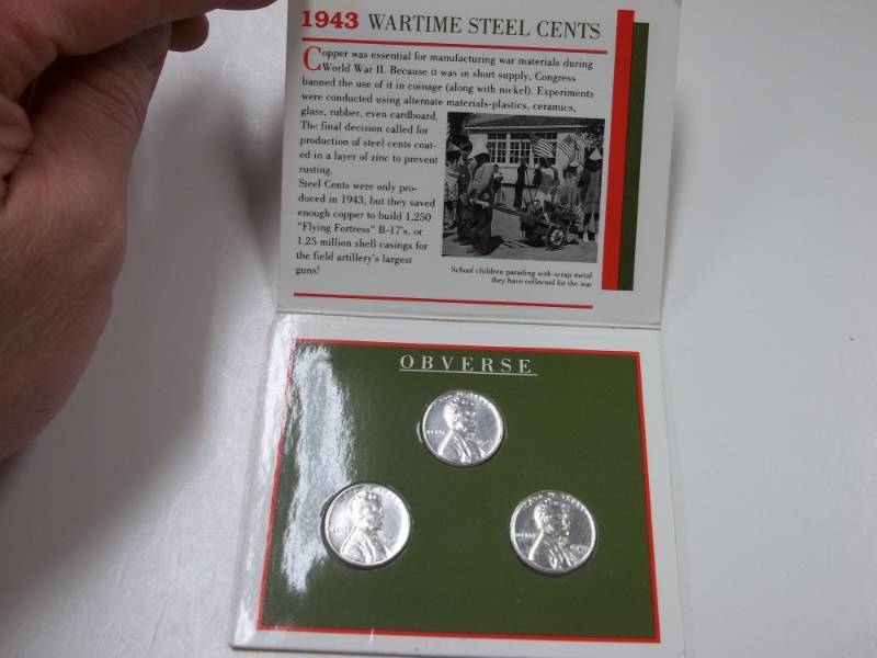 lot 47 image: 1943 Wartime Steel Cents