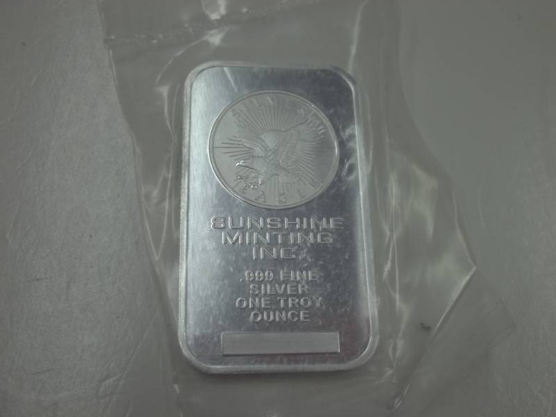 lot 71 image: One Troy Silver Sunshine Minting Inc. .999%