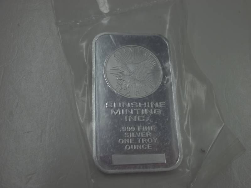 lot 73 image: One Troy Silver Sunshine Minting Inc. .999%