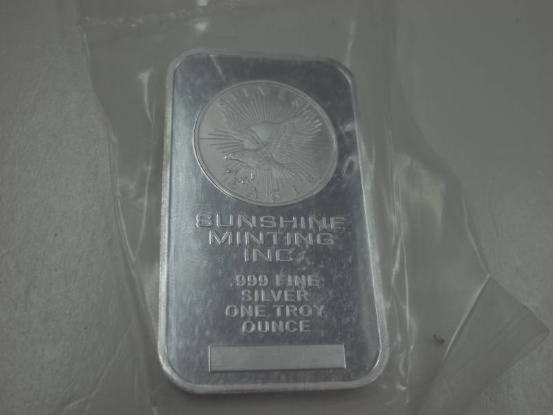 lot 74 image: One Troy Silver Sunshine Minting Inc. .999%