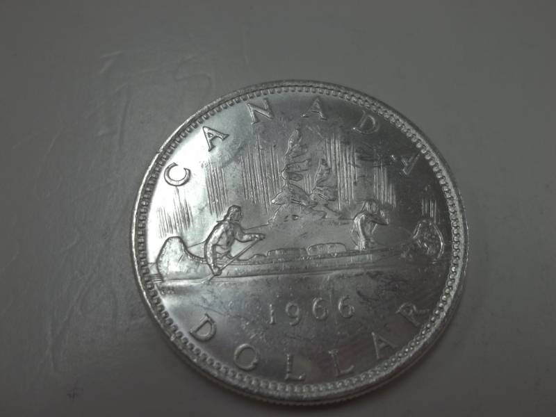 lot 126 image: 1966 Voyager Canadian Silver Dollar 80% Silver