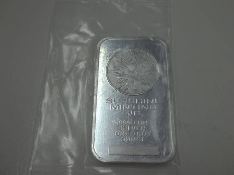 lot 128 image: .999 Silver One Troy Ounce Sunshine Minting Inc.