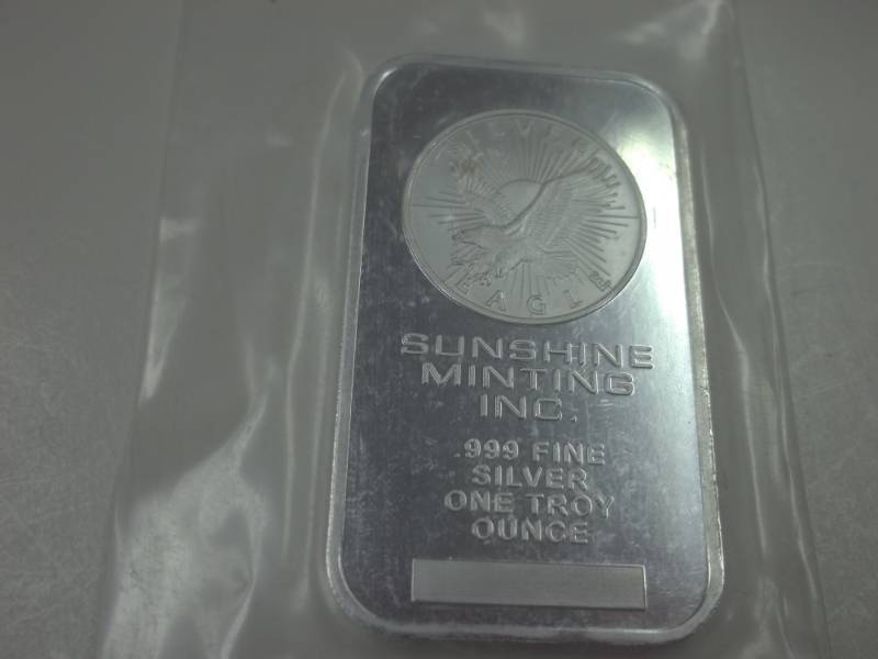 lot 134 image: .999 Silver One Troy Ounce Sunshine Minting Inc.