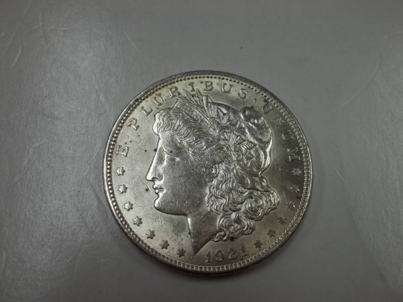 lot 138 image: 1921 Morgan Silver Dollar 90% Silver