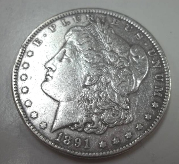 lot 151 image: 1891 Morgan Silver Dollar 90% Silver
