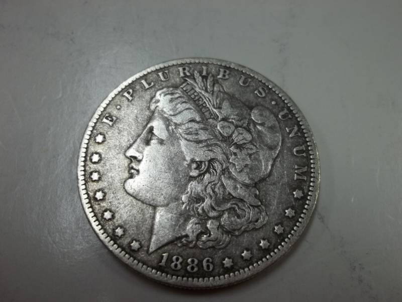 lot 156 image: 1886 Morgan Silver Dollar 90% Silver