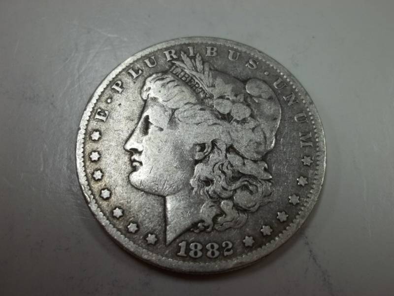 lot 159 image: 1882 Morgan Silver Dollar 90% Silver