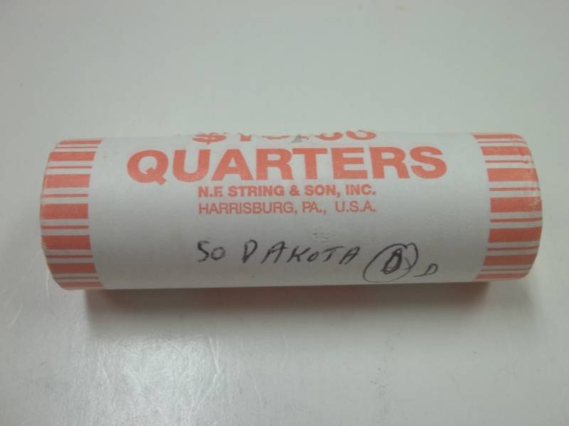 lot 192 image: Roll of D South Dakota Quarters