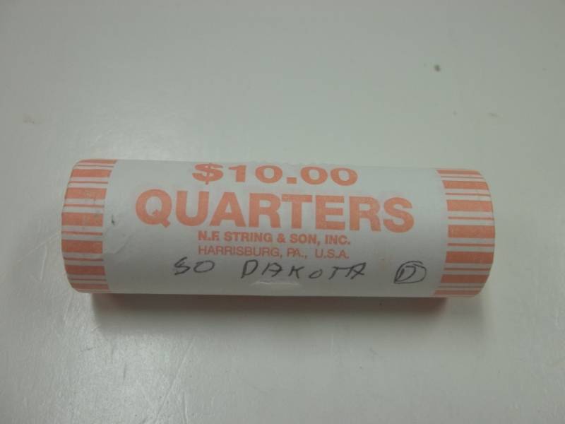 lot 193 image: Roll of D South Dakota Quarters