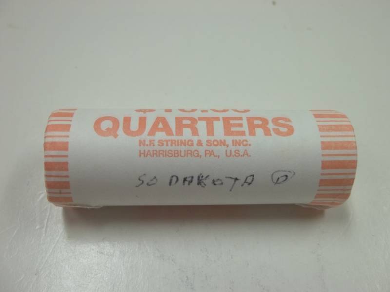 lot 194 image: Roll of D South Dakota Quarters