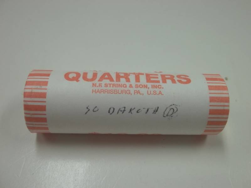 lot 195 image: Roll of D South Dakota Quarters