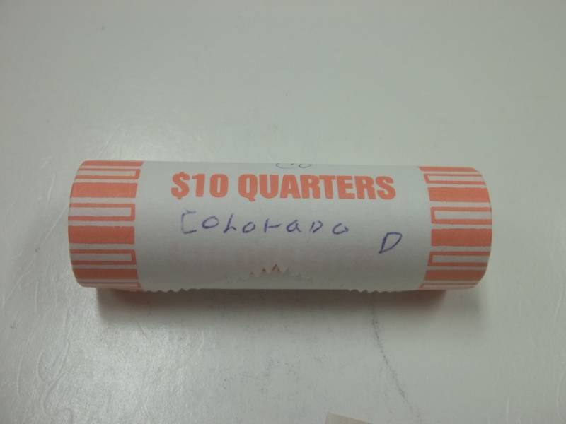 lot 197 image: Roll of D Colorado Quarters