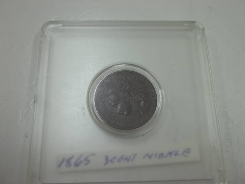 lot 199 image: 1865 3 Cent Nickel