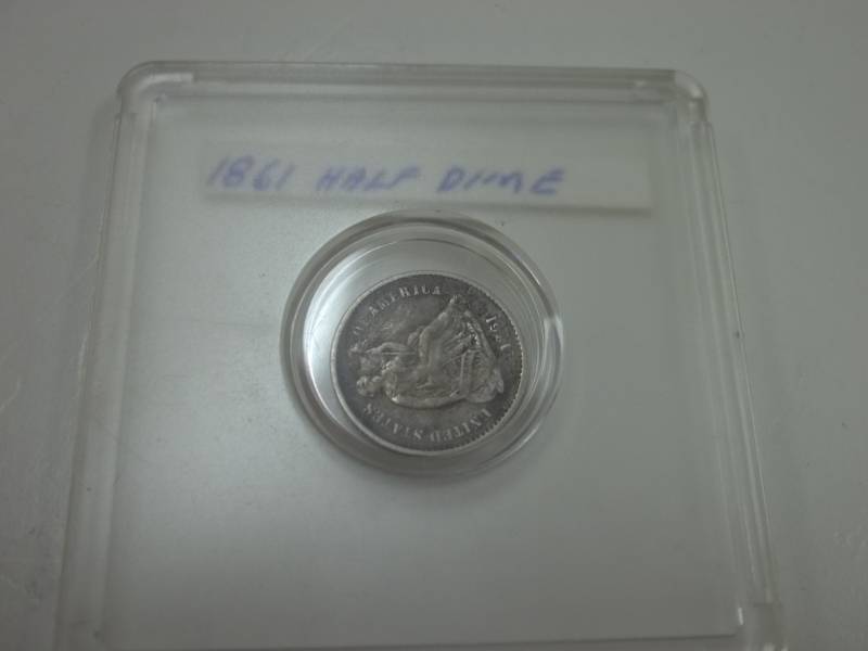 lot 202 image: 1861 Half Dime