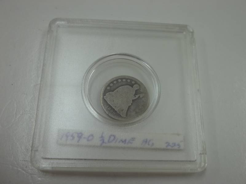lot 203 image: 1859 O Half Dime