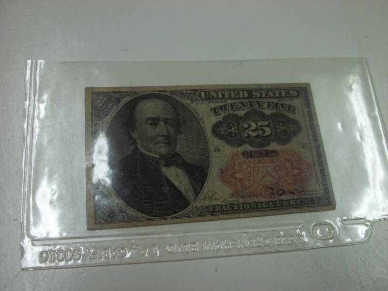 lot 215 image: 1874 25 Cents Fractional Currency