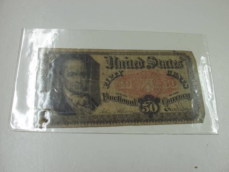 lot 216 image: 1875 50 Cents Fractional Currency