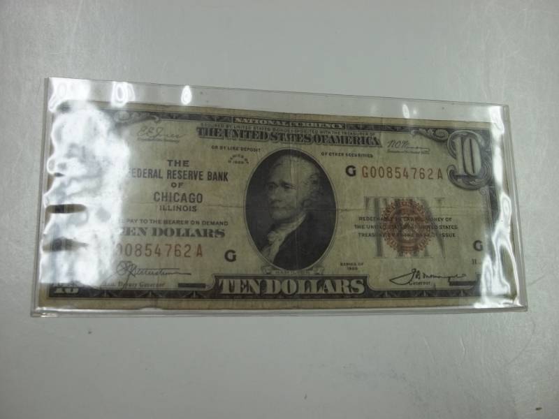 lot 224 image: 1925 Ten Dollar Bill