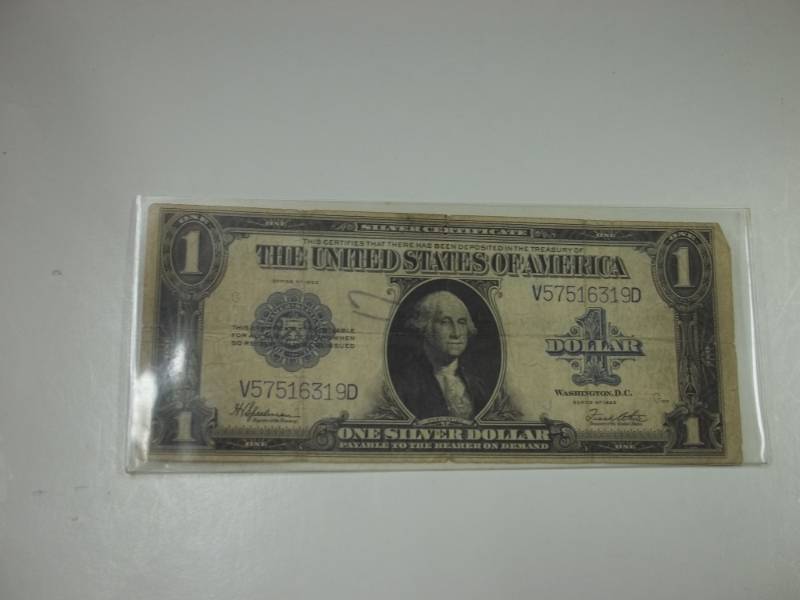 lot 225 image: 1923 Silver Dollar Certificate