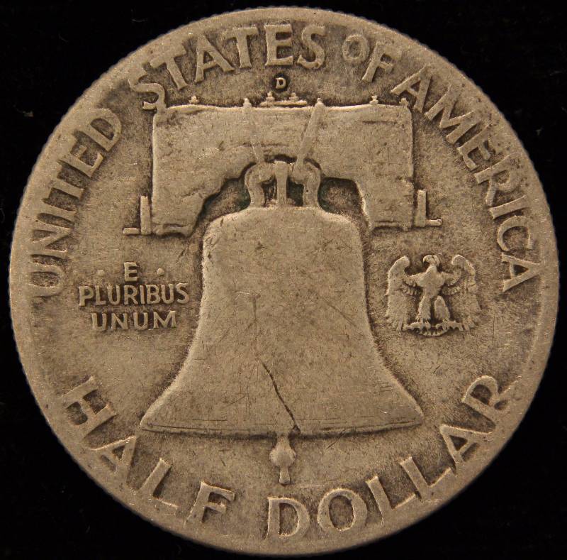 1948-D FRANKLIN SILVER HALF DOLLAR