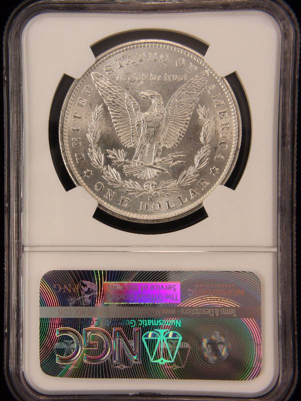 1881 MORGAN SILVER DOLLAR MS63 NGC