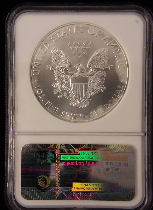2009 AMERICAN SILVER EAGLE .999 FINE SILVER 1 TROY Oz. NGC MS69