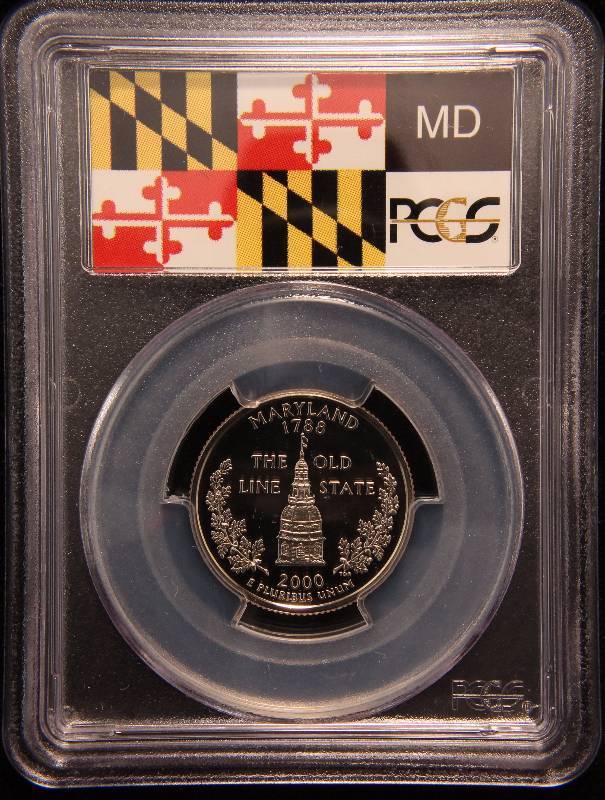 2000-S PROOF MARYLAND WASHINGTON QUARTER PR69DCAM