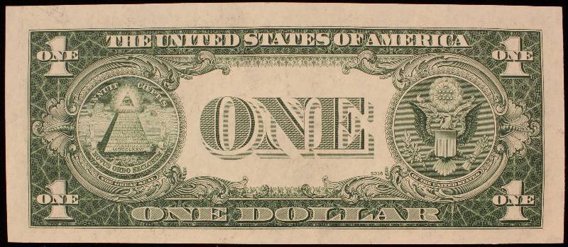 1935-D $1 BLUE SEAL SILVER CERTIFICATE UNC