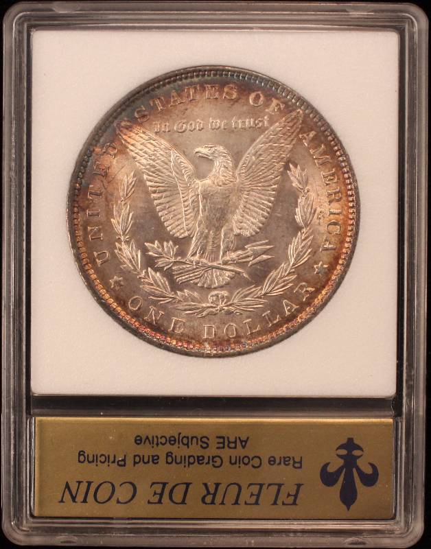 1886 MORGAN SILVER DOLLAR MS64 WITH SUPER TONING