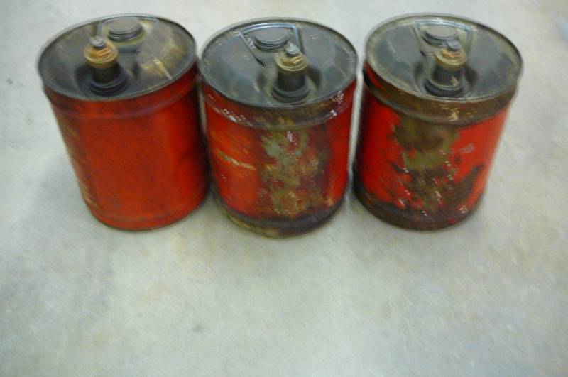 Lot of Oil Cans