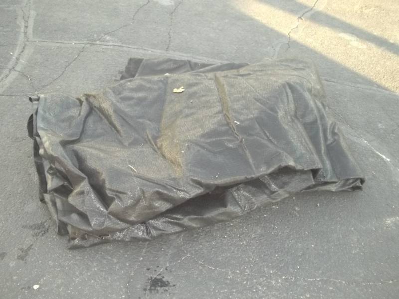 lot 12 image: Large piece of heavy duty landscape fabric