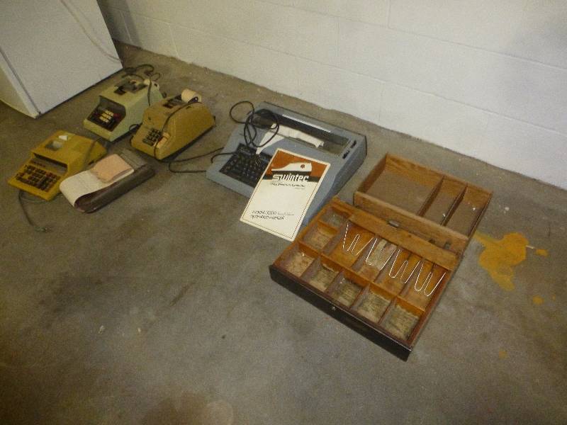 Antique adding machines