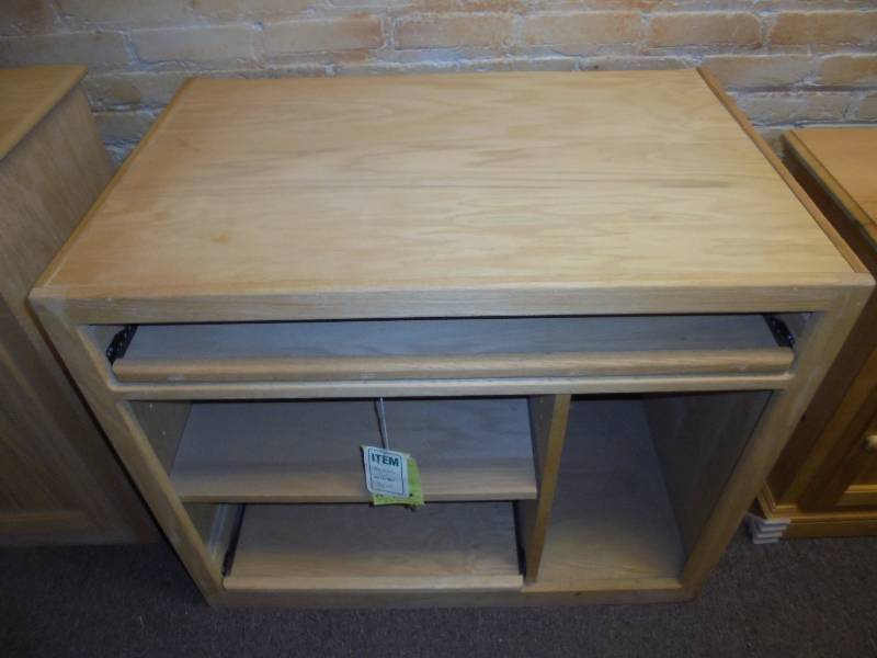 lot 6 image: WoodCraft Furniture Desk, New, retails $434, unfinished, 30x36x24
