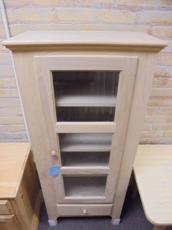 Woodcraft Furniture Cupboard W Glass Door New Retails 512