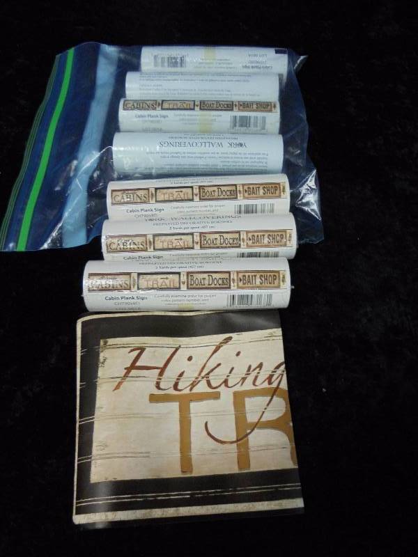 lot 49 image: Lot - York borders, Cabin Plank Sign, New
